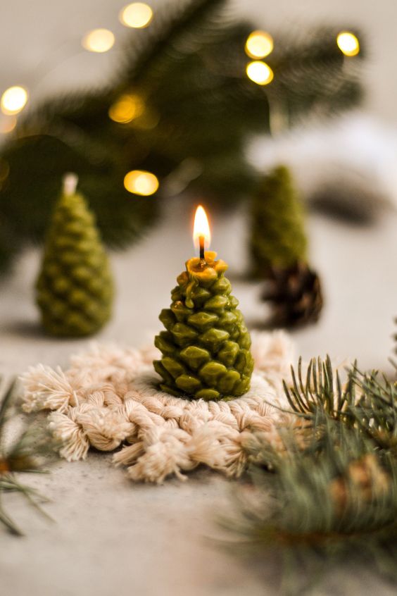 Christmas tree candle