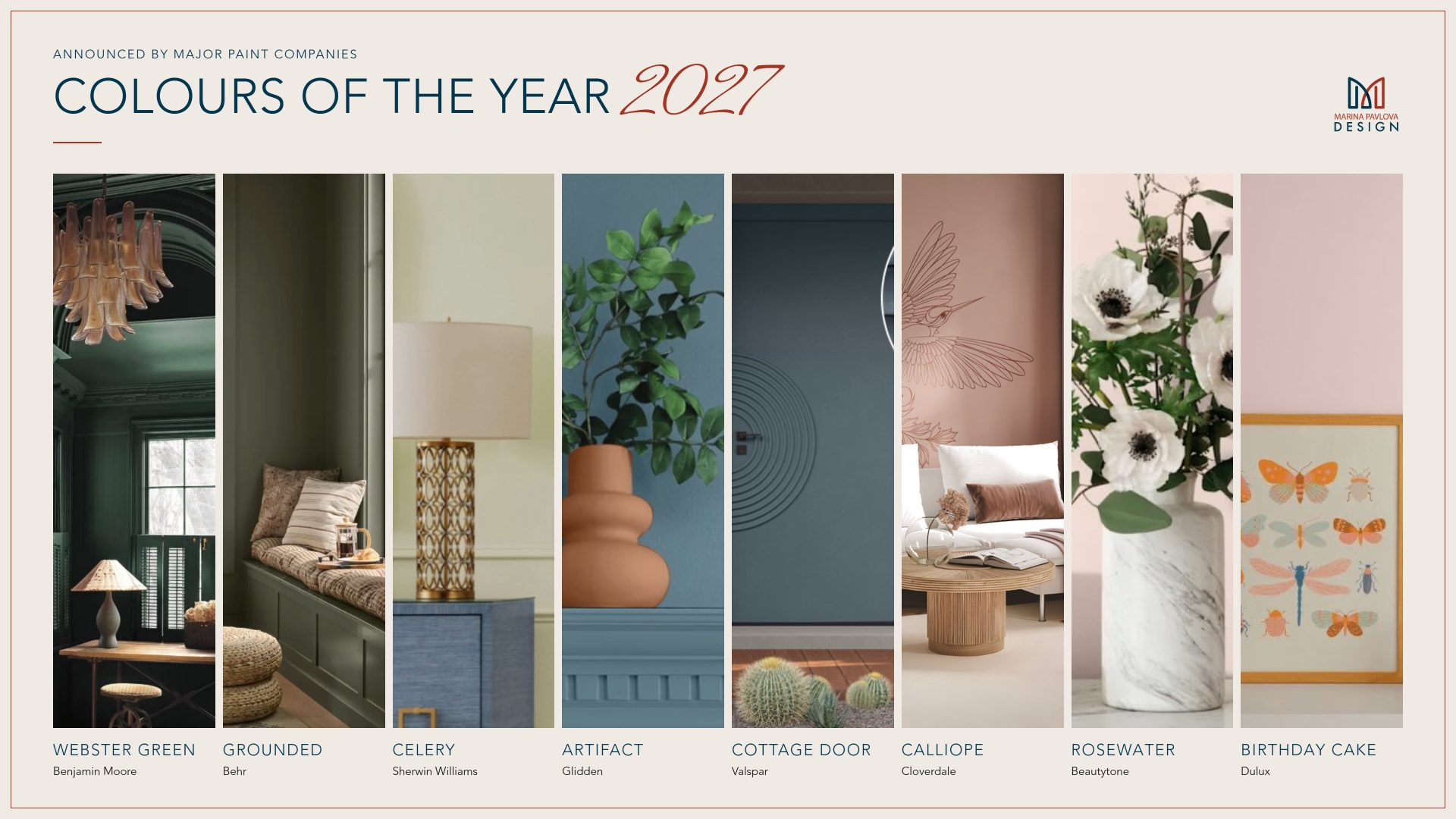 Colours of 2027 by major paint companies, interior designer Ottawa, Ottawa interior designer, Ottawa interior design, interior design Ottawa, Ottawa decorator, decorator Ottawa, interior design firm near me